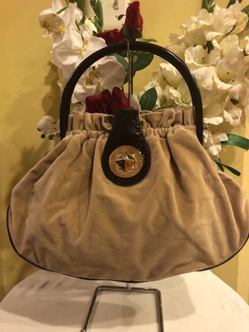 KATE SPADE MAYA wooded velour PURSE BAG (3000